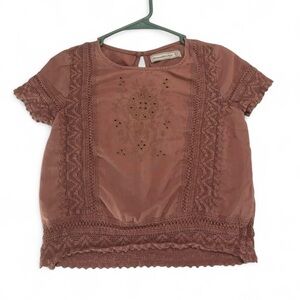 🥀Abercrombie & Fitch Dusty Rose Boho Crop Top🥀